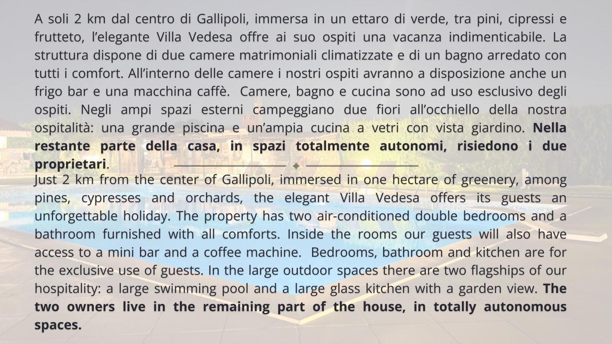 Vedesa Apartment Gallipoli